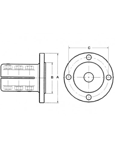 Giunto per  Asse ø 45/50 mm