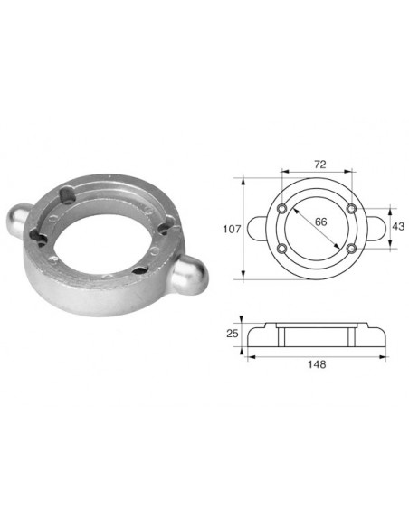 Collare Yanmar Sail-Drive