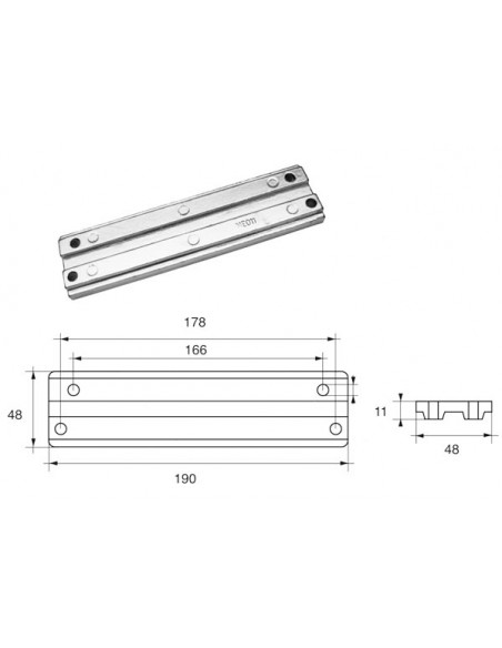 Barra Trim 30125 - V6 - Optimax - Verado