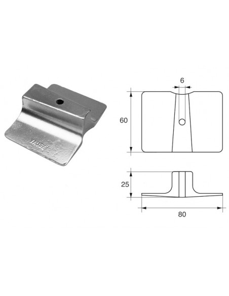 Placca Piede 9.9F/15-FT8/9.9-F9.9/15/20/25-25B-30G