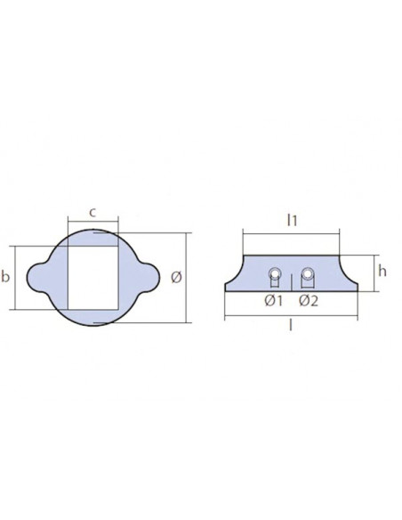 Collare Lombardini Sail-Drive 2 Sezioni