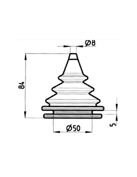 Cuffia Passa Paratia Wedge M