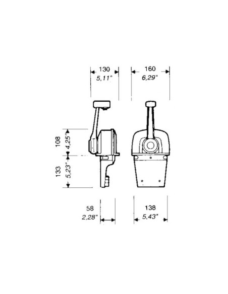 Comando Monoleva Top Mount