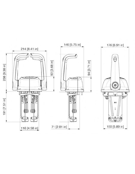 Comando Top Mount B501 Black