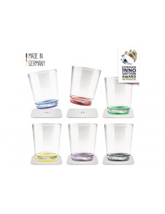 Set 6 Bicchieri Magnetici Multicolour