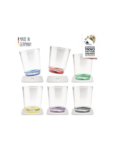 Set 6 Bicchieri Magnetici Multicolour