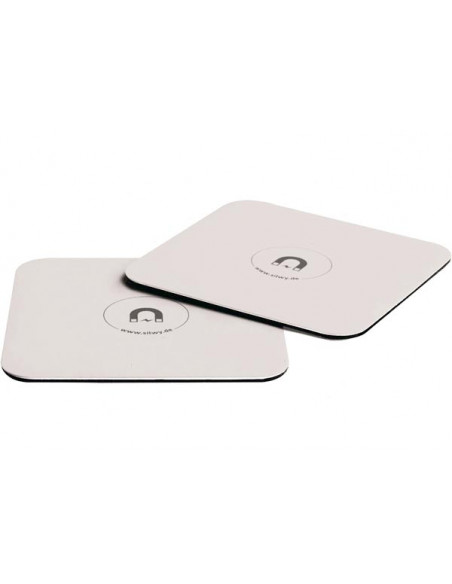 Set 2 Sottobicchieri Metallici per Bicchieri Magnetici