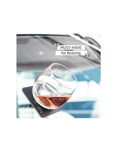 Set 2 Sottobicchieri Metallici per Bicchieri Magnetici