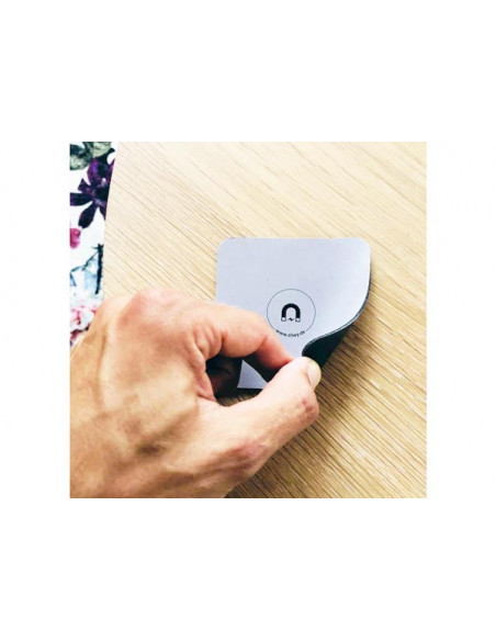 Set 2 Sottobicchieri Metallici per Bicchieri Magnetici