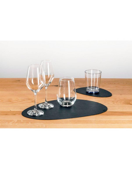 Tappetino e Sottobicchieri Metallici Antracite