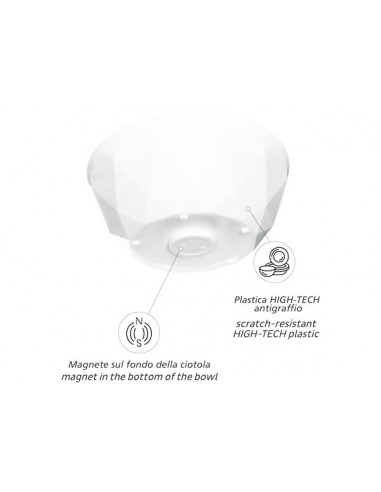 Set 2 Ciotole e 2 Piatti Magnetici
