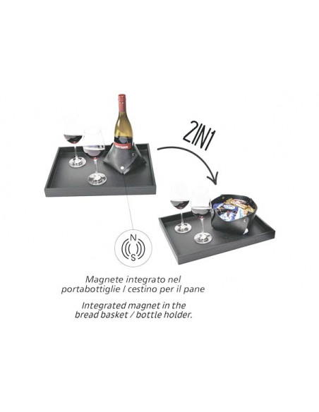 2in1 Portabibite e Cestino Pane Magnetico