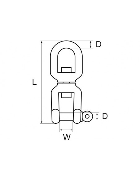 Girella Occhio-Grillo in Acciaio Inox