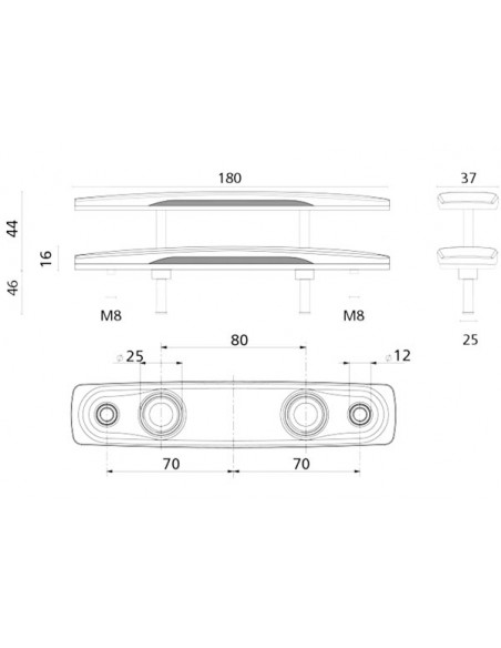 Bitta a Scomparsa in Acciaio Inox F-Line S