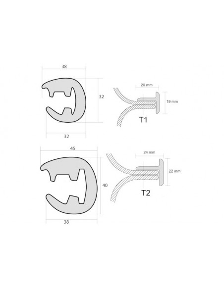 Bottazzo Profilo Parabordo T