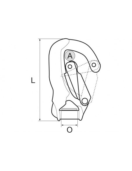 Moschettone di Sicurezza Flat