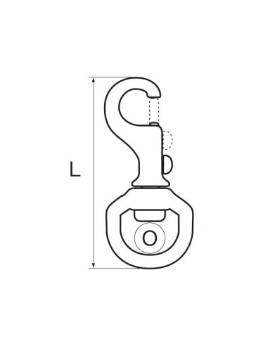 Moschettone Girevole Square Bolt