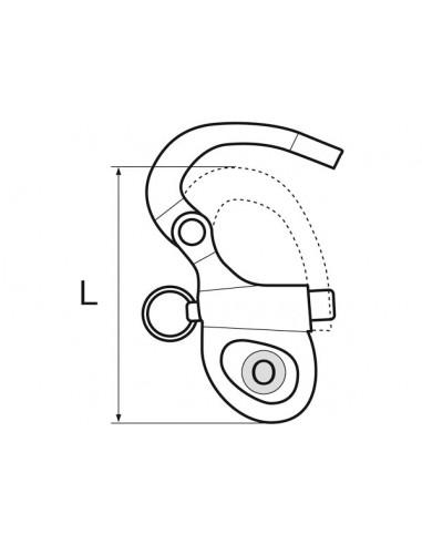Moschettone Spi Occhio Fisso MTM