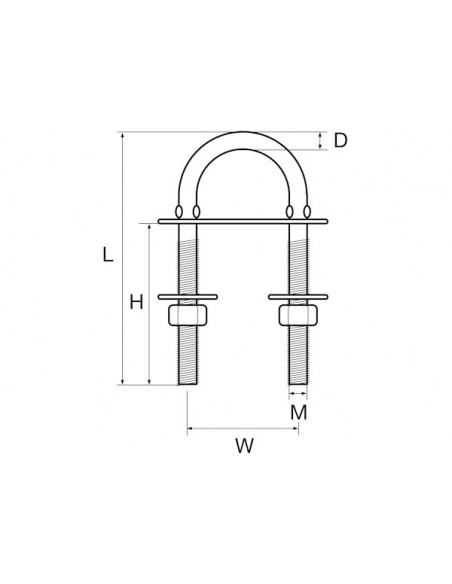 Golfare-Cavallotto U-Bolt P