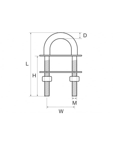 Golfare-Cavallotto U-Bolt G