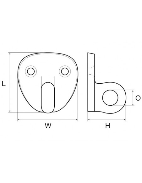 Gancetto Chiuso Cromato