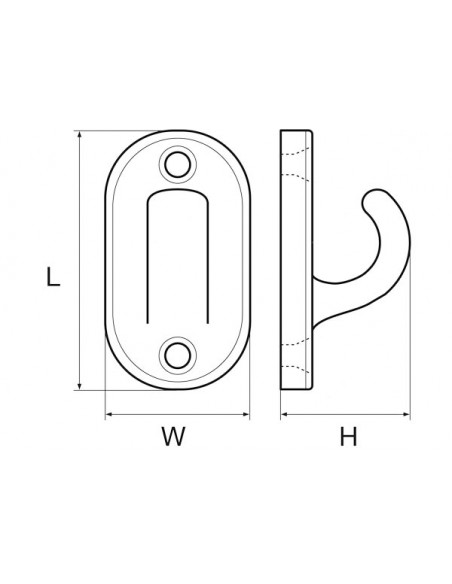 Gancetto Ovale in Nylon
