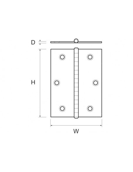 Cerniere a Libro Medie