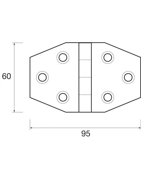 Cerniera a Biscotto 60x95