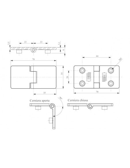 Cerniera a Filo Slim S