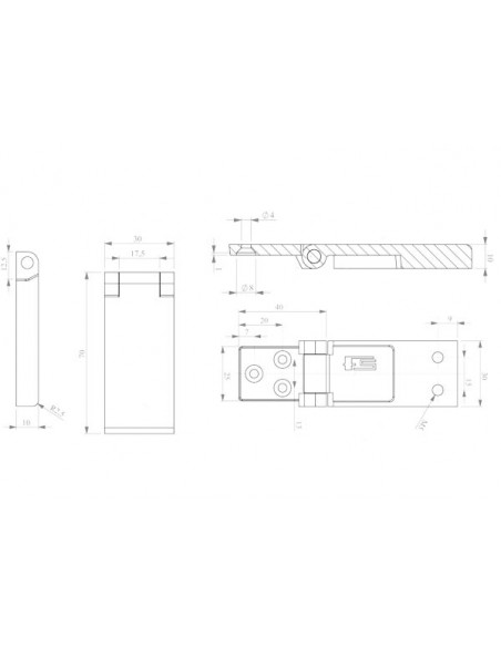 Cerniera a Filo Eccentrica M