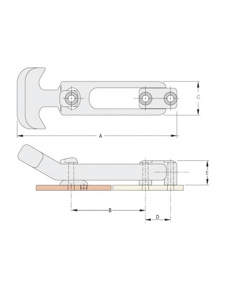 Chiusura a Leva Southco F7