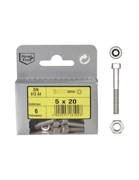 Viti con Cava Esagonale DIN 912