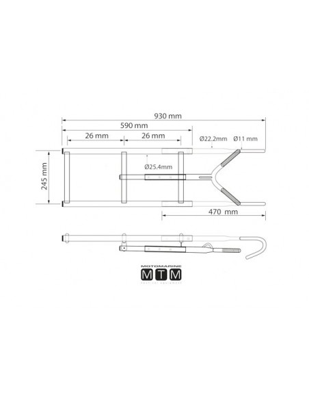 Scalette di Prua con Aggancio per Pulpiti
