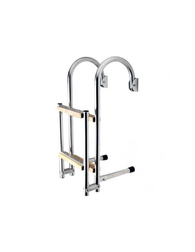 Scalette Inox e Legno con Passamano