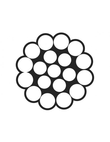 Cavetto in Acciaio Inox da 19 Fili per Battagliola