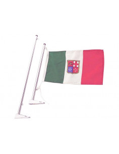 Asta Portabandiera Compact Chrome