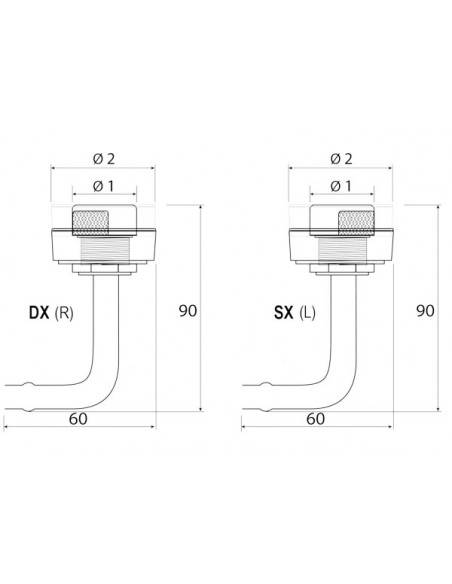 Sfiato Curvo 90° a Filo OC R.I.Na.