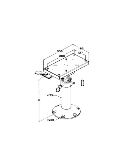 Supporto Sedile Regolabile Master