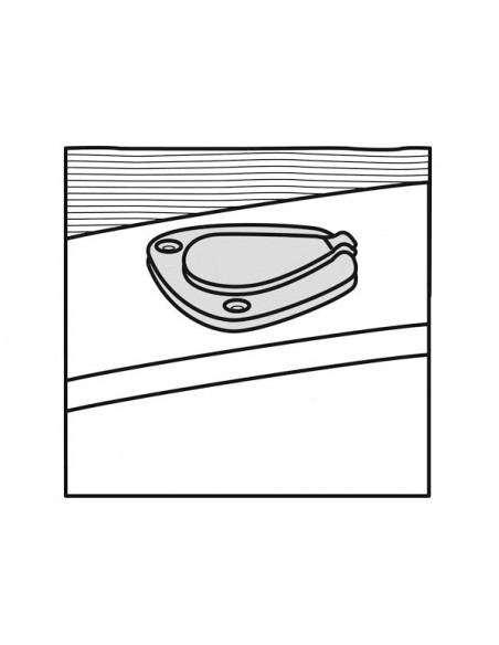 Supporto Portacanne a Incasso Angolato Inox