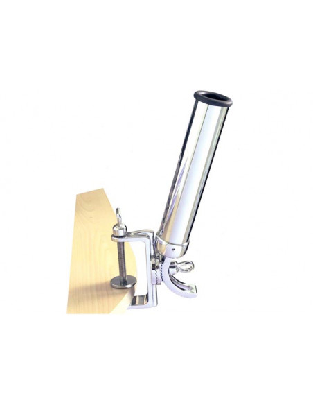 Supporto Portacanne Cromato con Morsetto