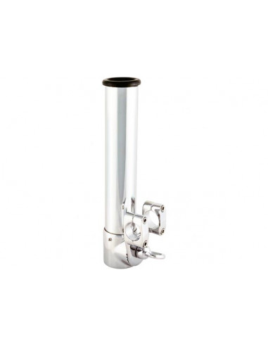 Supporto Portacanne Cromato con Morsetto Tubo