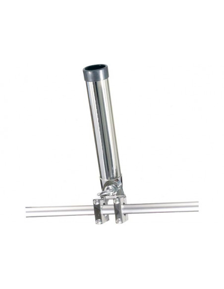 Supporto Portacanne Inox con Morsetto Tubo