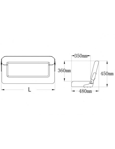 Sedile Marino 2 Posti