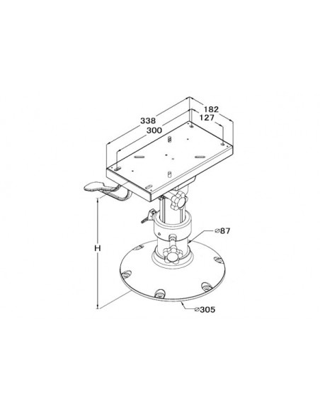 Supporto Sedile Regolabile Ocean