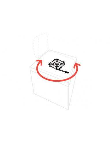 Supporto Sedile Girevole Piatto Inox