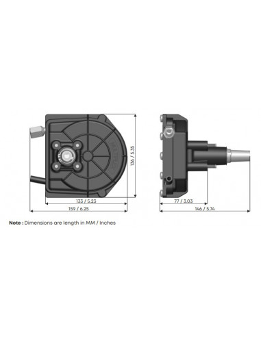 Scatola comando in alluminio LITE 55...
