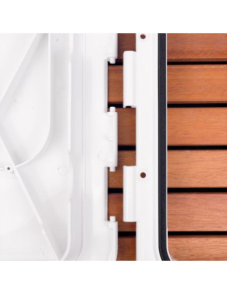 Portello d'ispezione in ABS. Viti inox e fori per retine inclusi 353x606 mm