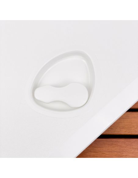 Portello d'ispezione in ABS. Viti inox e fori per retine inclusi 243x607 mm