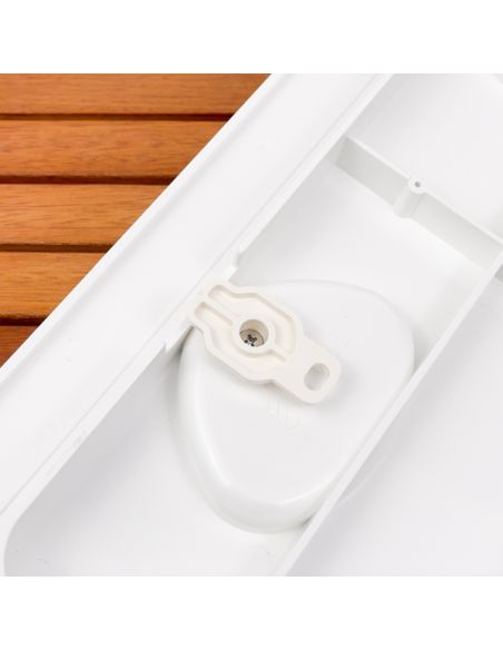 Portello d'ispezione in ABS. Viti inox e fori per retine inclusi 243x607 mm