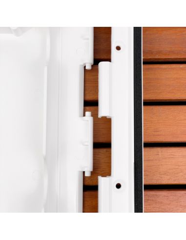 Portello d'ispezione in ABS. Viti inox e fori per retine inclusi 243x607 mm